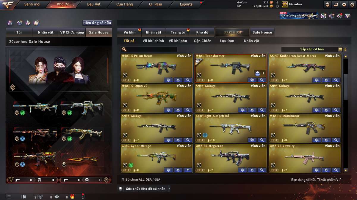 shop acc cf uy tin gia re